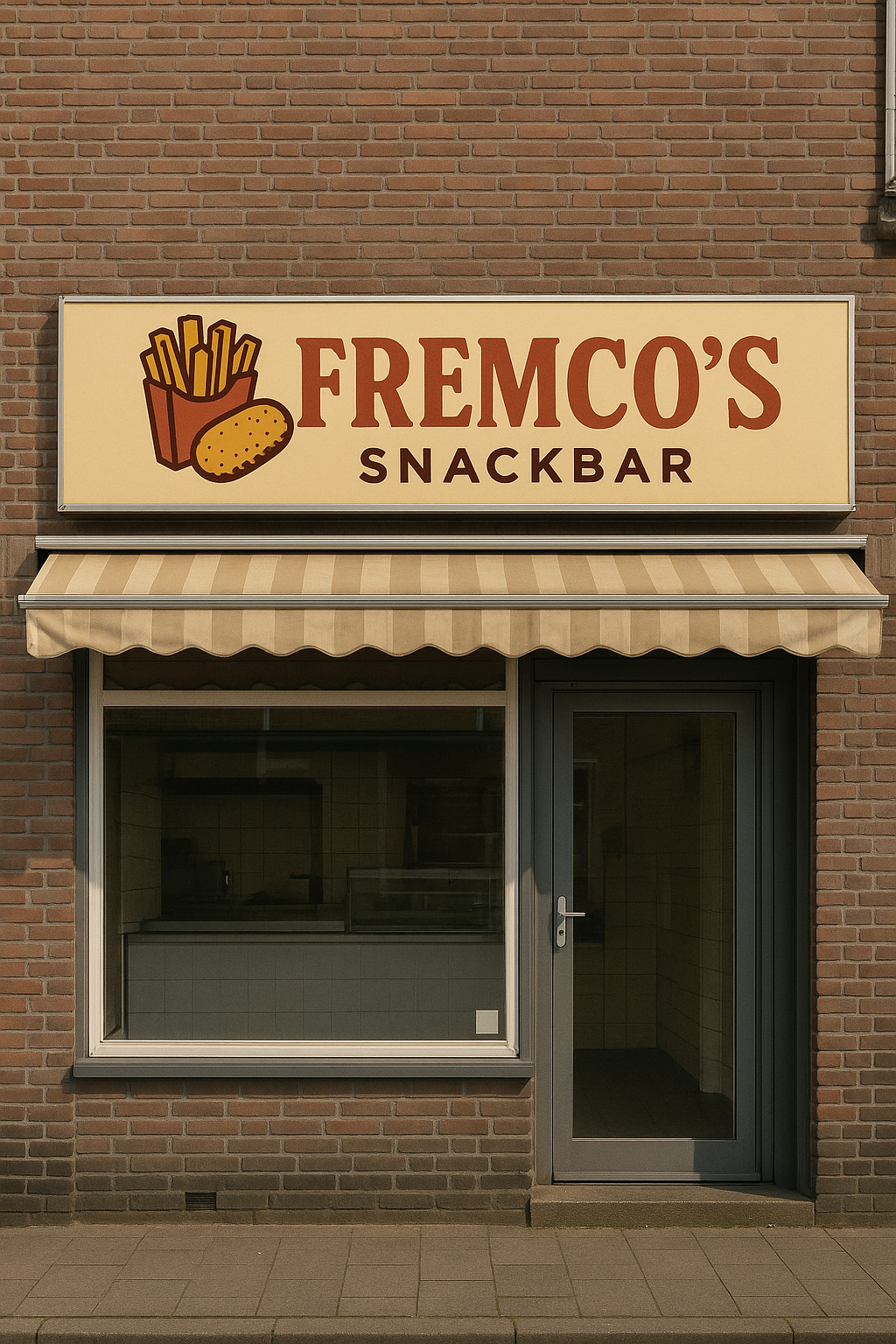 Afbeelding van de voorkant van mijn snackbar